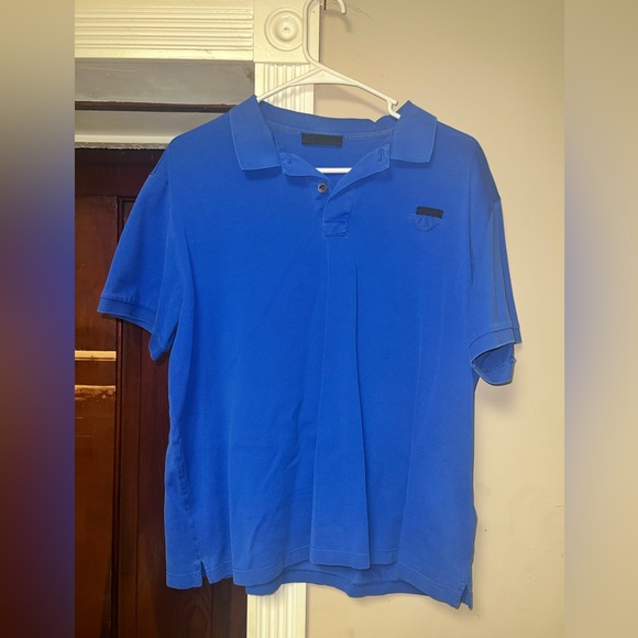 Prada Polo Shirt Blue 00s PRADA Double Pocket Polo Shirts トップス